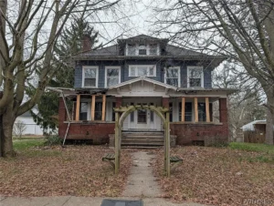 Grand 1880 Colonial Home in Barker, New York Offers Nearly 4,000 Square Feet of Historic Character Listed For $160,000