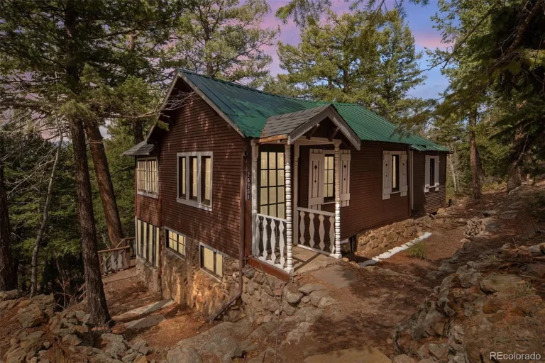 Historic 1929 Gingerbread Cabin Offers a Rustic Mountain Escape in Evergreen, Colorado
